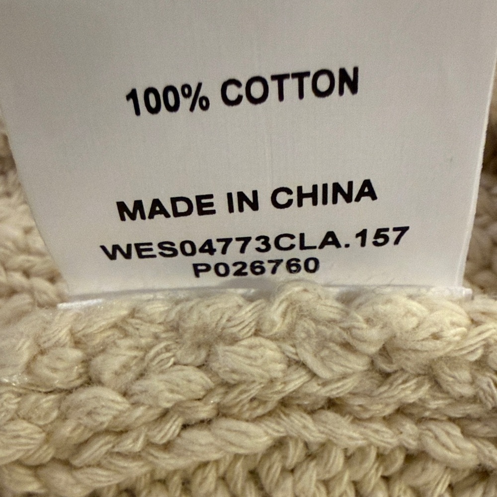 DISSH Cream 100% cotton Knit Sweater - Picture 8 of 9